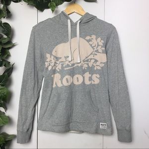 Roots Athletics Logo Light Classic Gray Hoodie